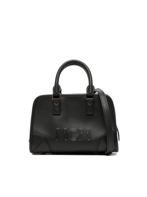 MCM mini Aren logo-embossed bag