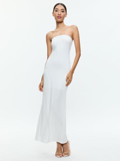 Alice + Olivia DELORA STRAPLESS MAXI DRESS