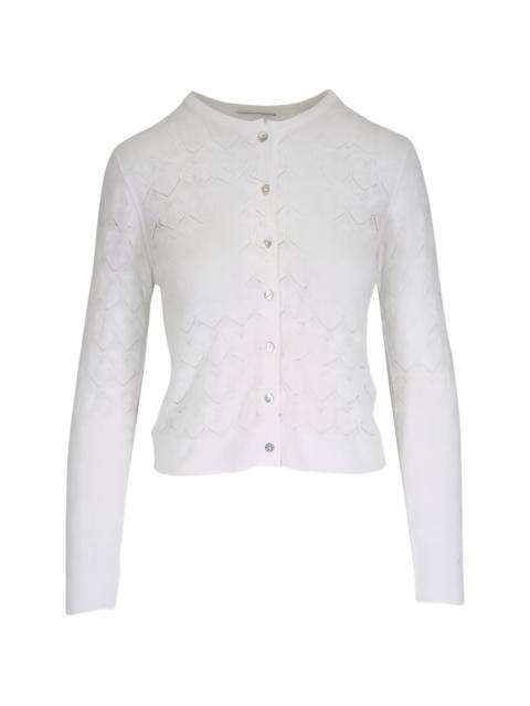 Vince pointelle-knit cardigan