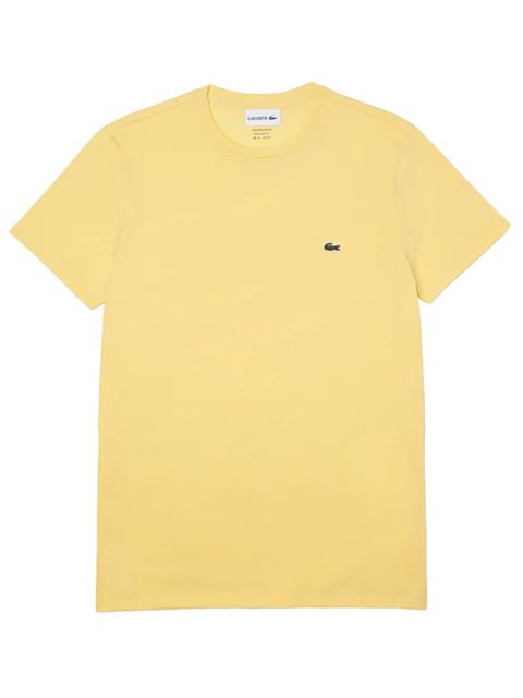 LACOSTE Crew Neck Pima Cotton Jersey T-shirt "Yellow" TH6709 6XP