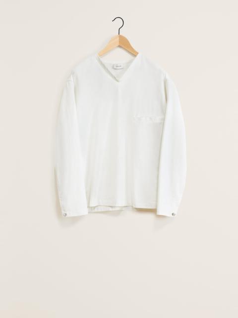 Lemaire LONG SLEEVE V-NECK TOP