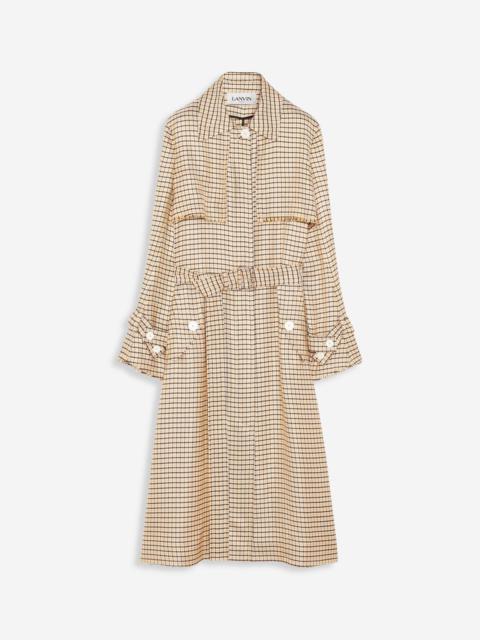 Lanvin PRINTED FLOWING TRENCH COAT