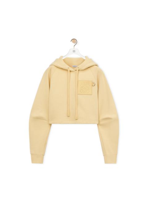 Cropped hoodie in cotton