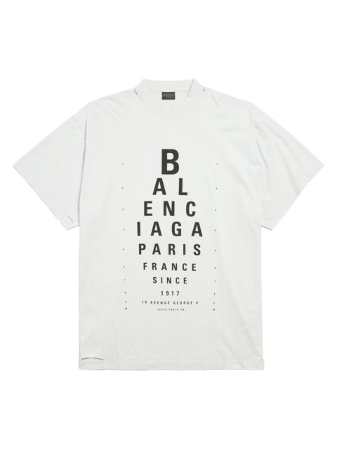 BALENCIAGA Women's Optical Oversized T-Shirt - White