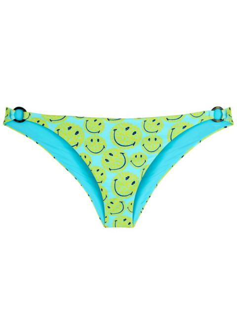 Vilebrequin Women Bikini Bottom Midi Brief Turtles Smiley - Vilebrequin x Smiley®