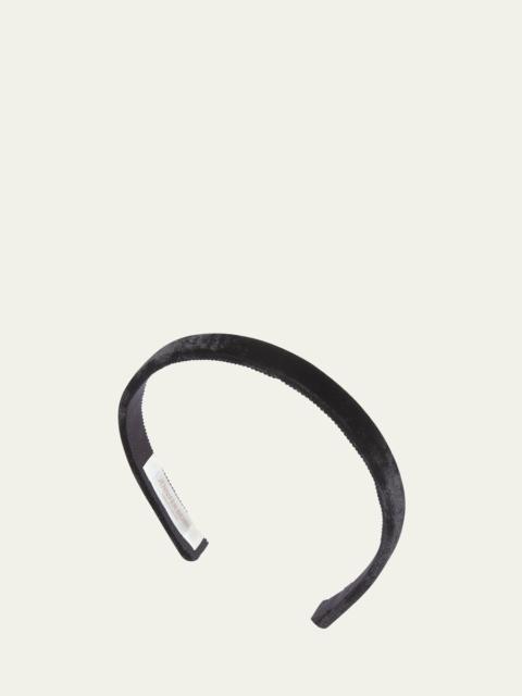Jennifer Behr Lacey Velvet Silk Skinny Headband
