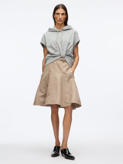 3.1 Phillip Lim Hoodie Dress with Flounce Skirt