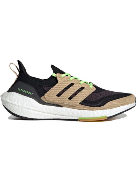 adidas Ultra Boost 21 Black Beige Tone Green