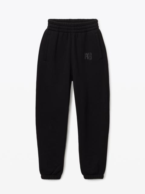 Alexander Wang PUFF LOGO SWEATPANT IN STRUCTURED TERRY