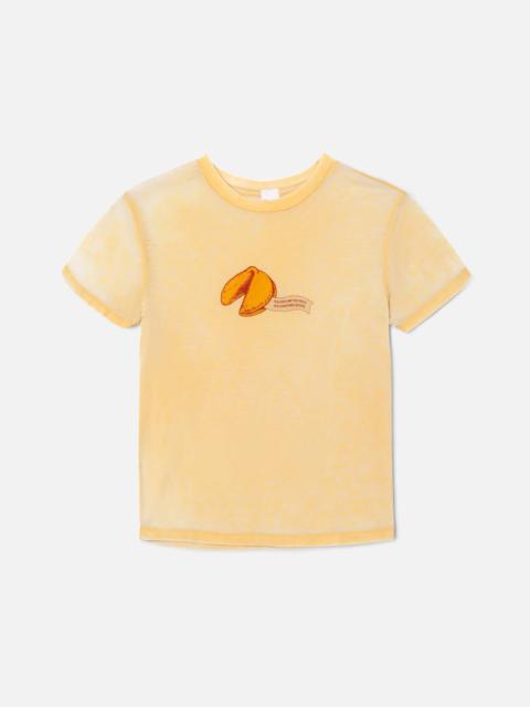 RE/DONE Classic Tee Burnout Fortune - Faded Dandelion