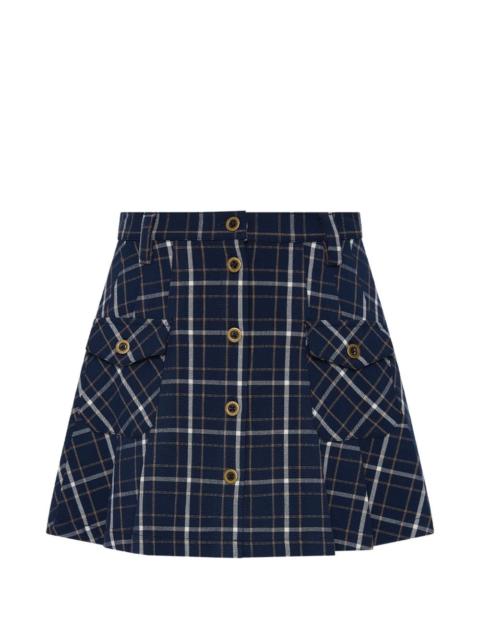 THE UPSIDE Valencia Jones buttoned pleated mini skirt