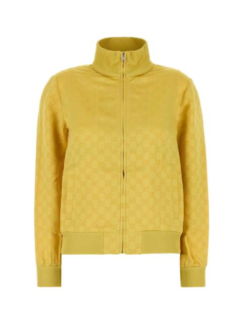 GUCCI Yellow Jacquard Sweatshirt