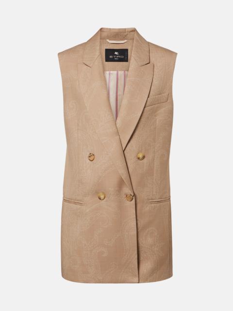 Etro Wool jacquard vest
