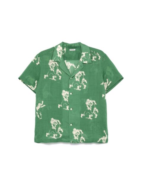 Football-pattern shirt