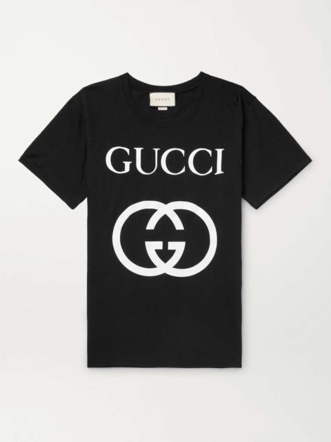 GUCCI Logo-Print Cotton-Jersey T-Shirt