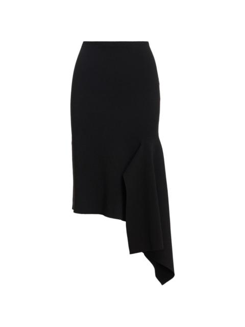 ESSENTIEL ANTWERP asymmetric ruffled midi skirt