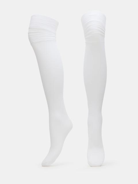 STEVE MADDEN PREPPY TIGHTS WHITE