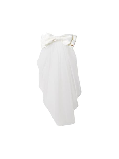 LELE SADOUGHI Women's Priscilla Silk-Blend Bow Veil - Ivory