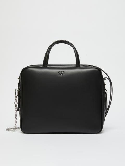 WEEKEND Max Mara GIRONE Large leather box satchel