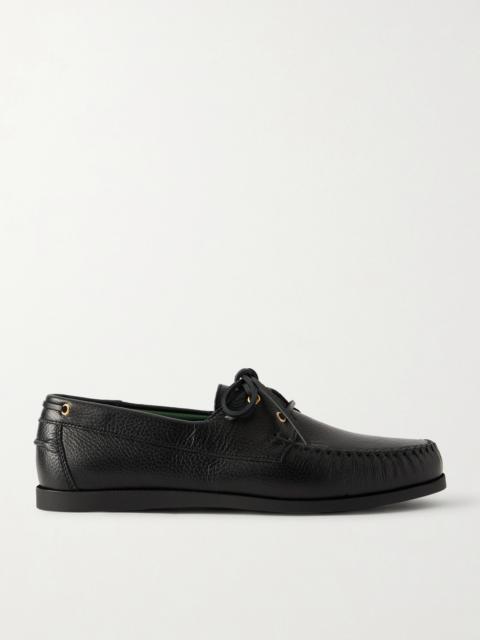 VINNY’s Boatman Full-Grain Leather Boat Shoes