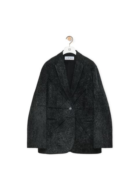 Loewe Tailored jacket in suede calfskin