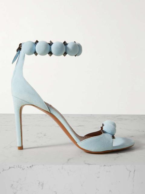 Alaïa La Bombe 90 studded suede sandals