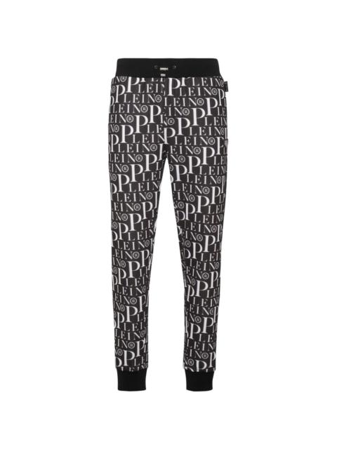 all-over logo-print track pants