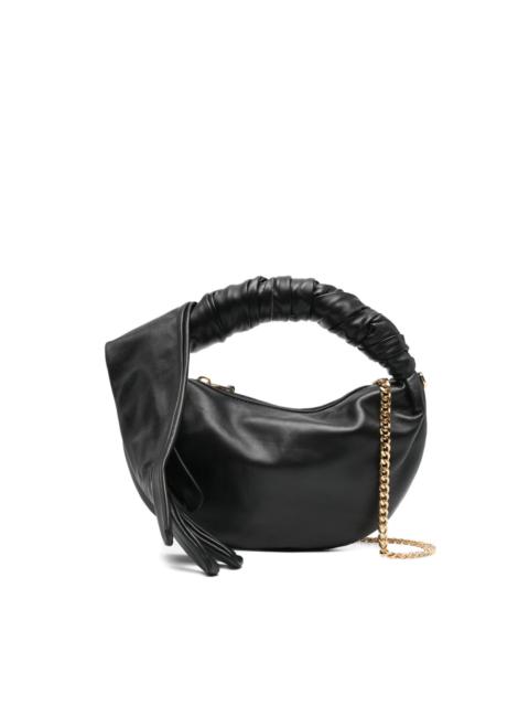 Moschino glove-handle leather tote bag