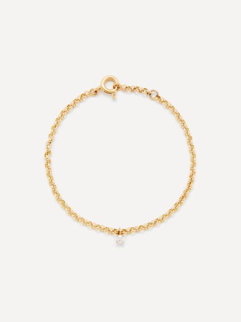 Yvonne Léon 18ct Gold Floating Diamond Chain Bracelet