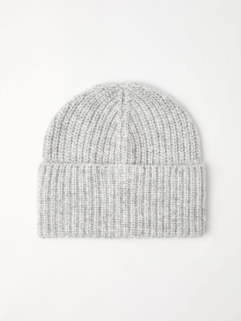 Brunello Cucinelli Virgin wool, alpaca and cashmere rib knit beanie
