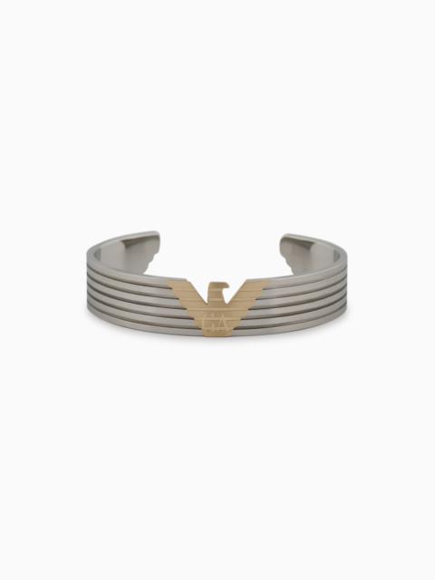 EMPORIO ARMANI Two-Tone Stainless Steel Cuff Bracelet