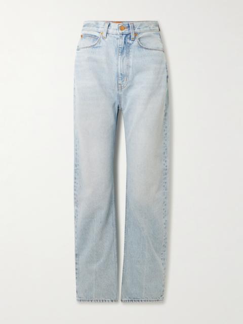 JAMIE HALLER The Fan Mid-rise Wide-leg Jeans