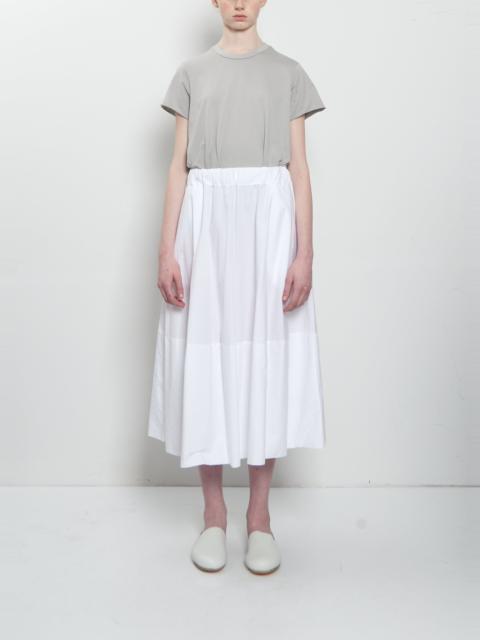 LABO.ART Gea Clara Poplin Skirt — White