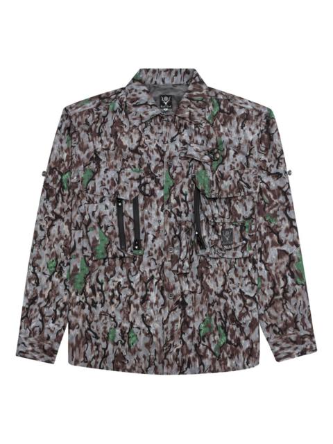 South2 West8 zip-front overshirt