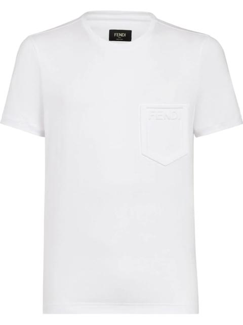 FENDI embossed logo T-shirt