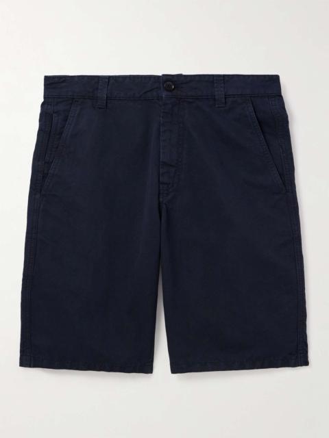 Aspesi Straight-Leg Cotton and Linen-Blend Bermuda Shorts