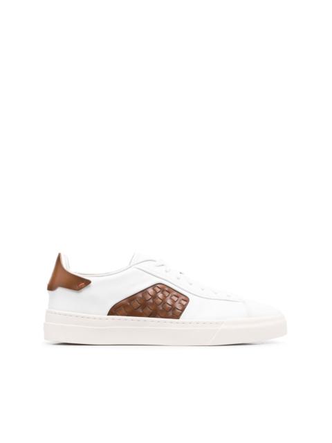 panelled low-top sneakers