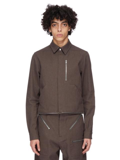 Rick Owens Brown Headon Shirt