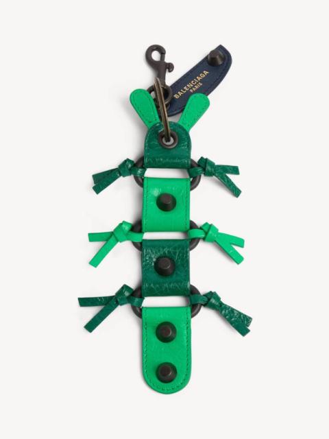 BALENCIAGA Men's Le City Caterpillar Keychain/charm in Acid Green