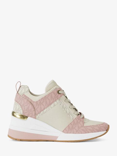 MICHAEL KORS Georgie Signature Logo Wedge Trainer