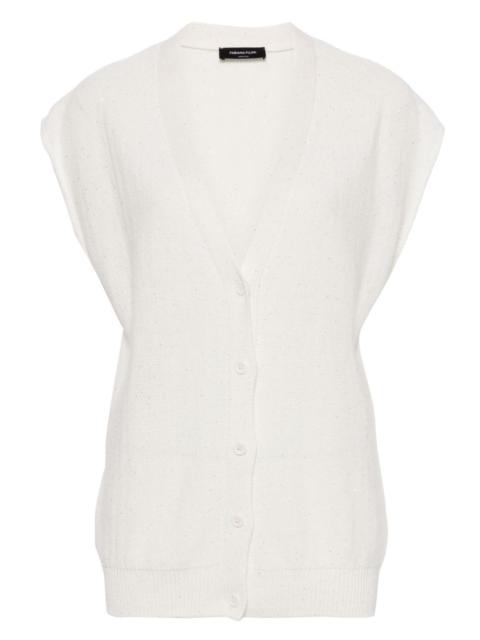FABIANA FILIPPI sequined V-neck vest