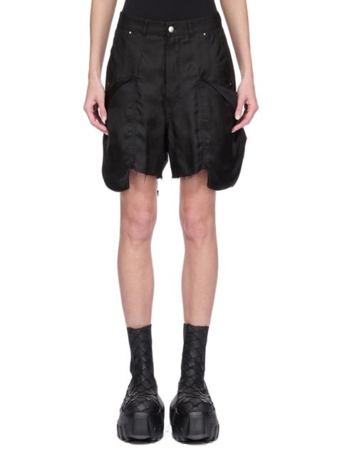 Rick Owens Black Concordians Stefan Cargo Shorts