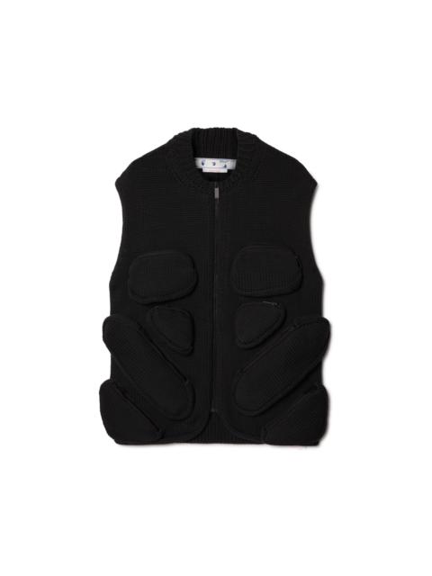 Off-White Multipockets Knit Gilet