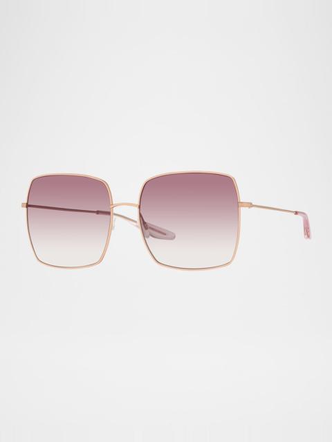 BARTON PERREIRA Folasade Titanium Square Sunglasses