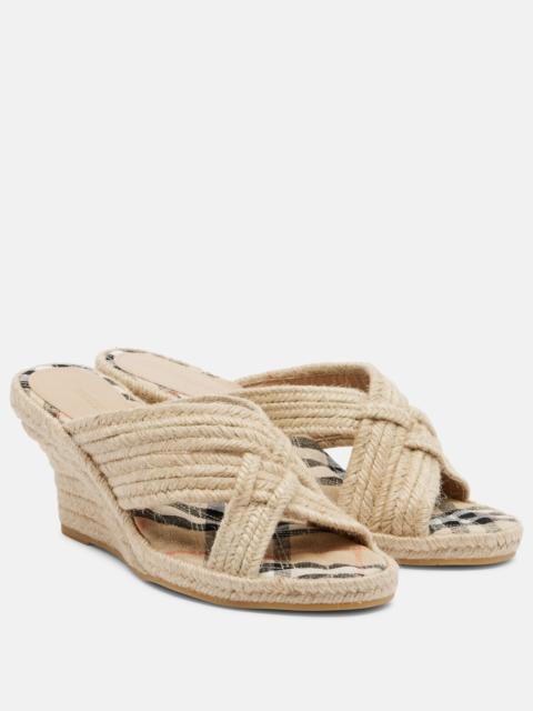 Burberry Woven espadrille wedges