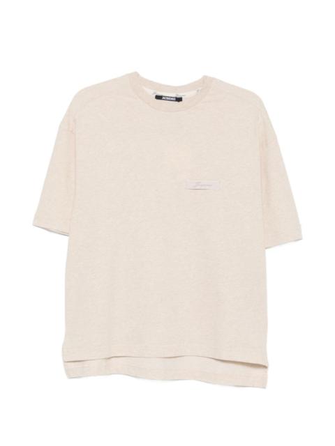 JACQUEMUS logo-patch short-sleeve T-shirt