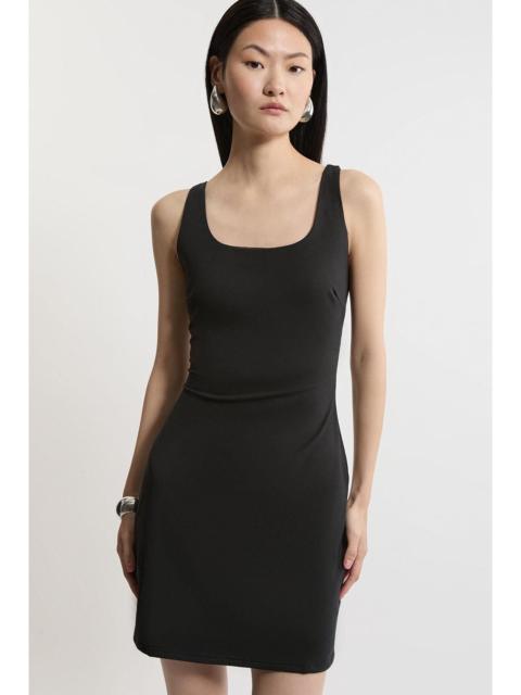 KAREN MILLEN Stretch Cotton Jersey Strappy Mini Dress