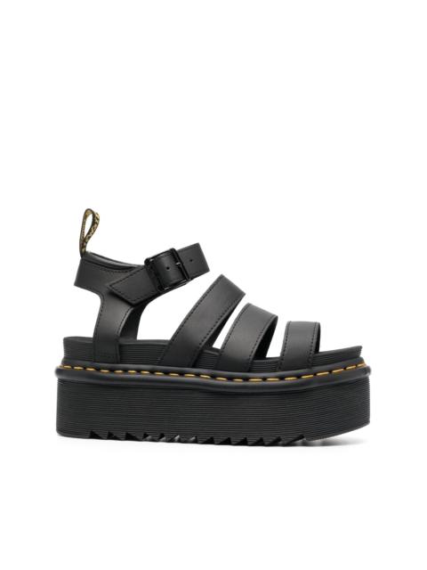 buckled 70mm flatform sandals