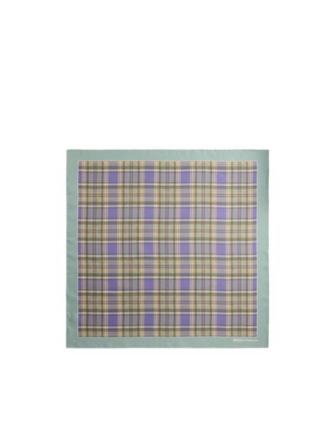 Polo Ralph Lauren tartan-print silk bandana
