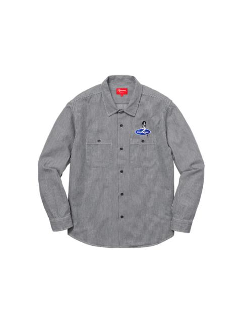 Supreme Supreme Pin Up Work Shirt Hickory Stripe